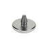 Fotodiox Soft Shutter Release Button - Anodized Aluminum 12mm Concave Button for Contax & Canon Cameras (Silver & Black)