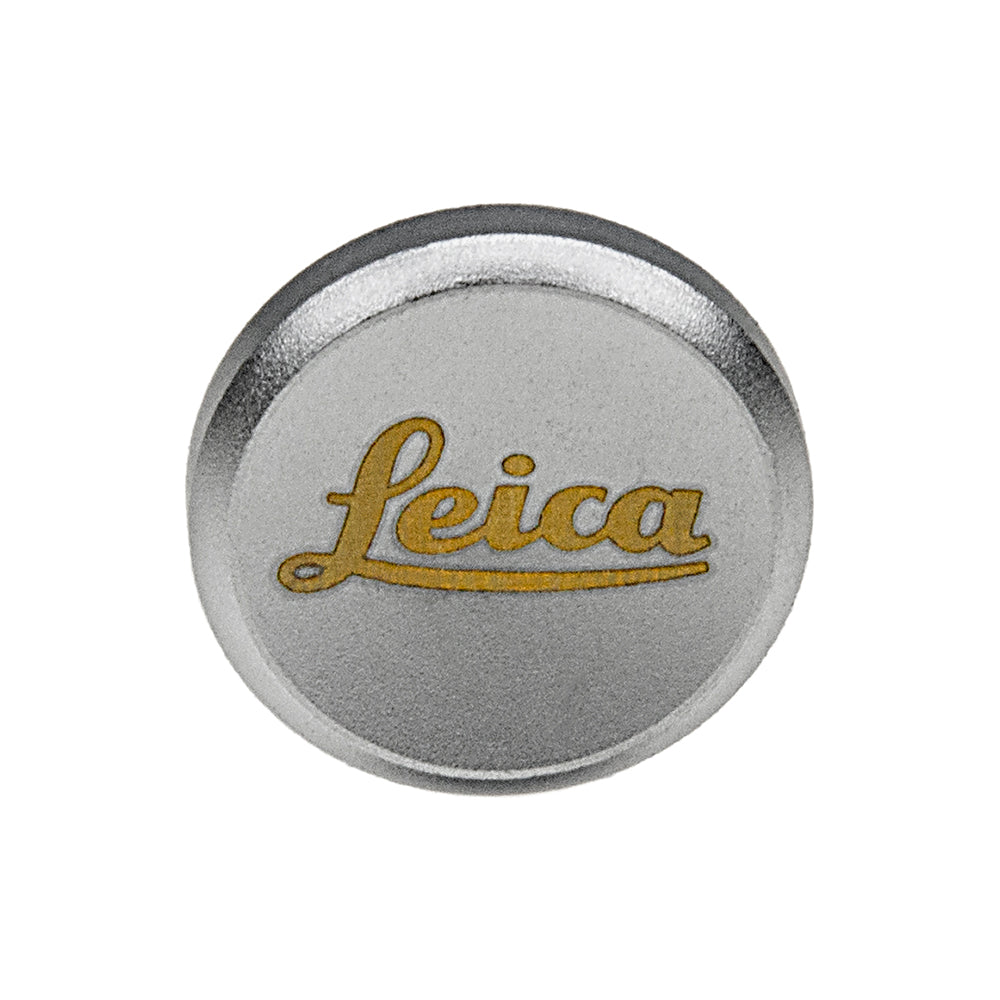 Fotodiox Soft Shutter Release Button - Anodized Aluminum 16mm Concave Button for Leica Cameras (Silver)