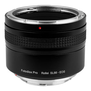 Fotodiox Pro Lens Mount Adapter - Rolleiflex SL66 Series Lens to Canon EOS (EF, EF-S) Mount SLR Camera Body with Built-In Focusing Helicoid