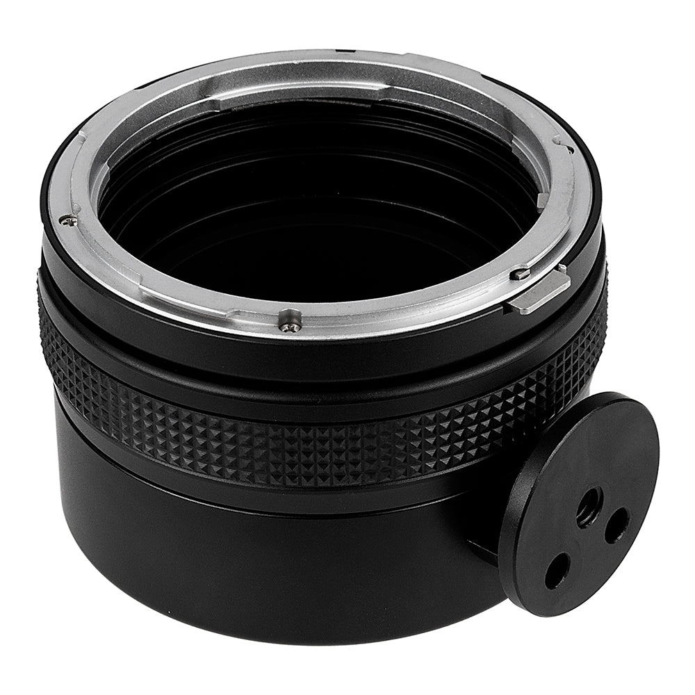 Fotodiox Pro Lens Mount Adapter - Rolleiflex SL66 Series Lens to Nikon F Mount SLR Camera Body with Built-In Focusing Helicoid