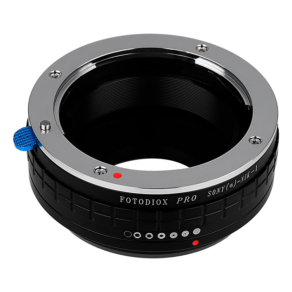Fotodiox Pro Lens Adapter with Built-In Aperture Control Dial - Compatible with Sony Alpha A-Mount (and Minolta AF) DSLR Lenses to Nikon 1-Series Mirrorless Cameras