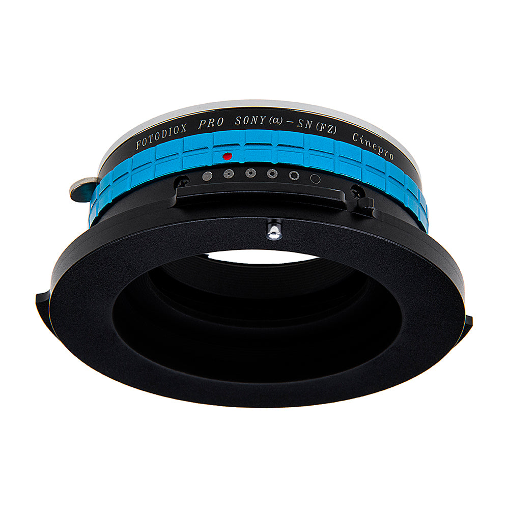 Fotodiox Pro Lens Adapter - Compatible with Sony Alpha A-Mount (and Minolta AF) DSLR Lenses to Sony CineAlta FZ-Mount Cameras with Built-In Aperture Control Dial