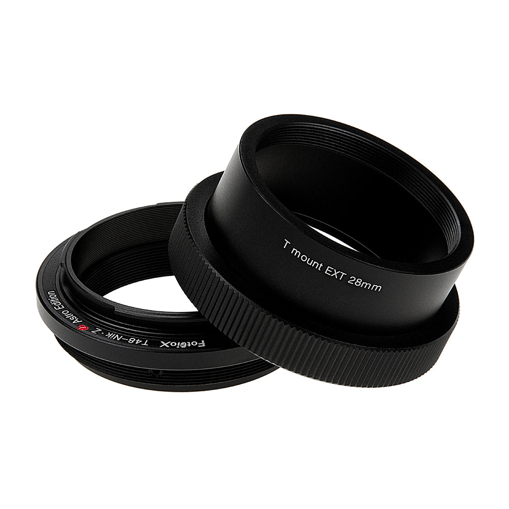 Fotodiox Lens Adapter Astro Edition - Compatible with 48mm (x0.75) T-Mount Wide Field Telescopes to Nikon Z-Mount Mirrorless Cameras for Deep Space Astro-Photography