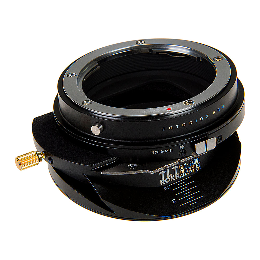 Fotodiox Pro TLT ROKR - Tilt / Shift Lens Mount Adapter for Contax/Yashica (CY) SLR Lenses to Fujifilm Fuji X-Series Mirrorless Camera Body