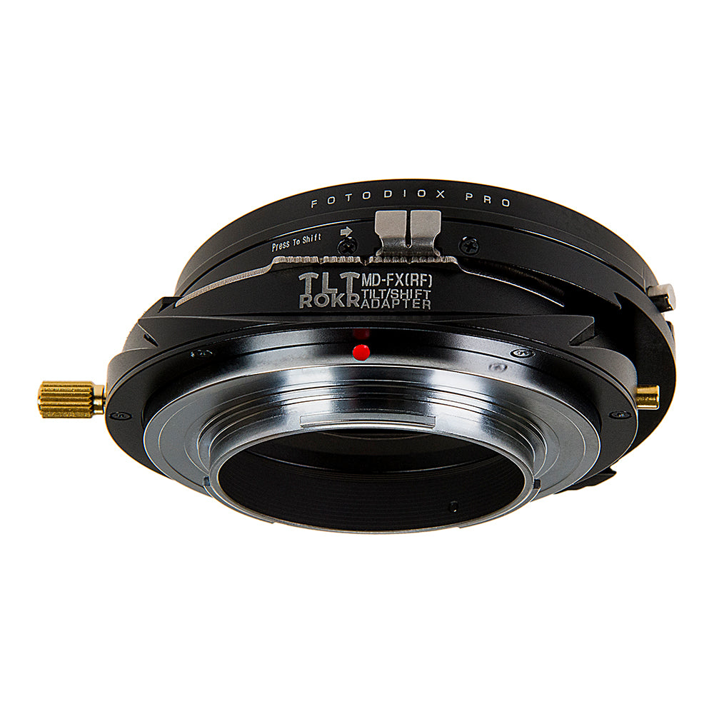 Fotodiox Pro TLT ROKR - Tilt / Shift Lens Mount Adapter for Minolta Rokkor (SR / MD / MC) SLR Lenses to Fujifilm Fuji X-Series Mirrorless Camera Body