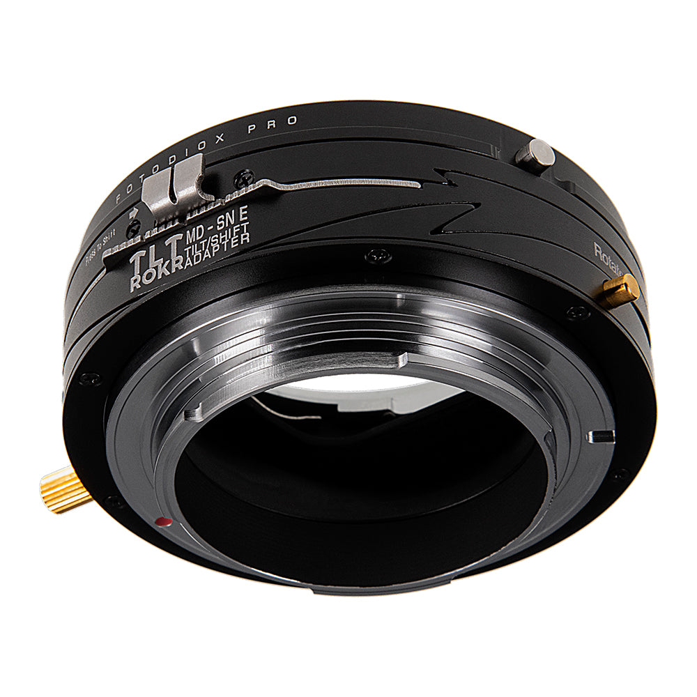 Fotodiox Pro TLT ROKR - Tilt / Shift Lens Mount Adapter Compatible with  Minolta Rokkor (SR / MD / MC) SLR Lenses to Sony Alpha E-Mount Mirrorless 