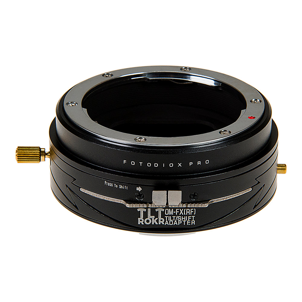 Fotodiox Pro TLT ROKR - Tilt / Shift Lens Mount Adapter for Olympus Zuiko (OM) 35mm SLR Lenses to Fujifilm Fuji X-Series Mirrorless Camera Body
