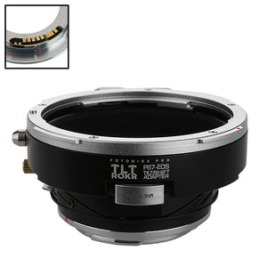 Fotodiox Pro TLT ROKR - Tilt / Shift Lens Mount Adapter Compatible with for Pentax 6x7 (P67, PK67) Mount SLR Lenses to Canon EOS (EF, EF-S) Mount SLR Camera Body - with Generation v10 Focus Confirmation Chip