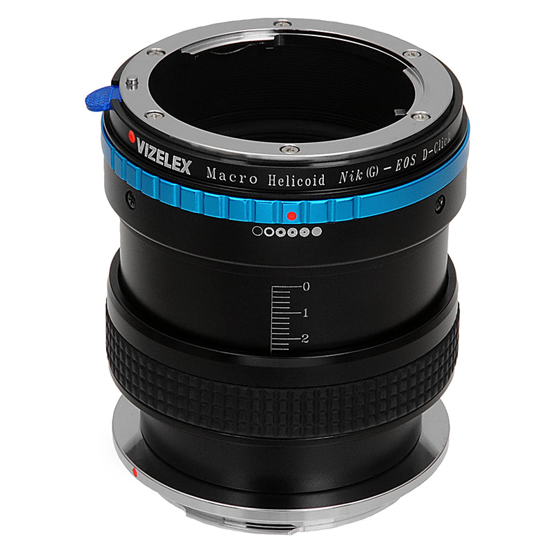 Vizelex Macro Focusing Helicoid - Nikon F Mount G-Type D/SLR Lens to Canon EOS DSLR Camera Body