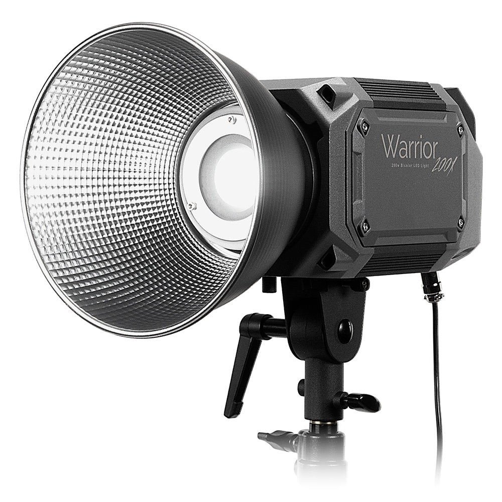 Fotodiox Pro Warrior 200X Bicolor LED Light - High-Intensity 200W Tungsten to Daylight Color (2700-6500k) LED Light for Still and Video