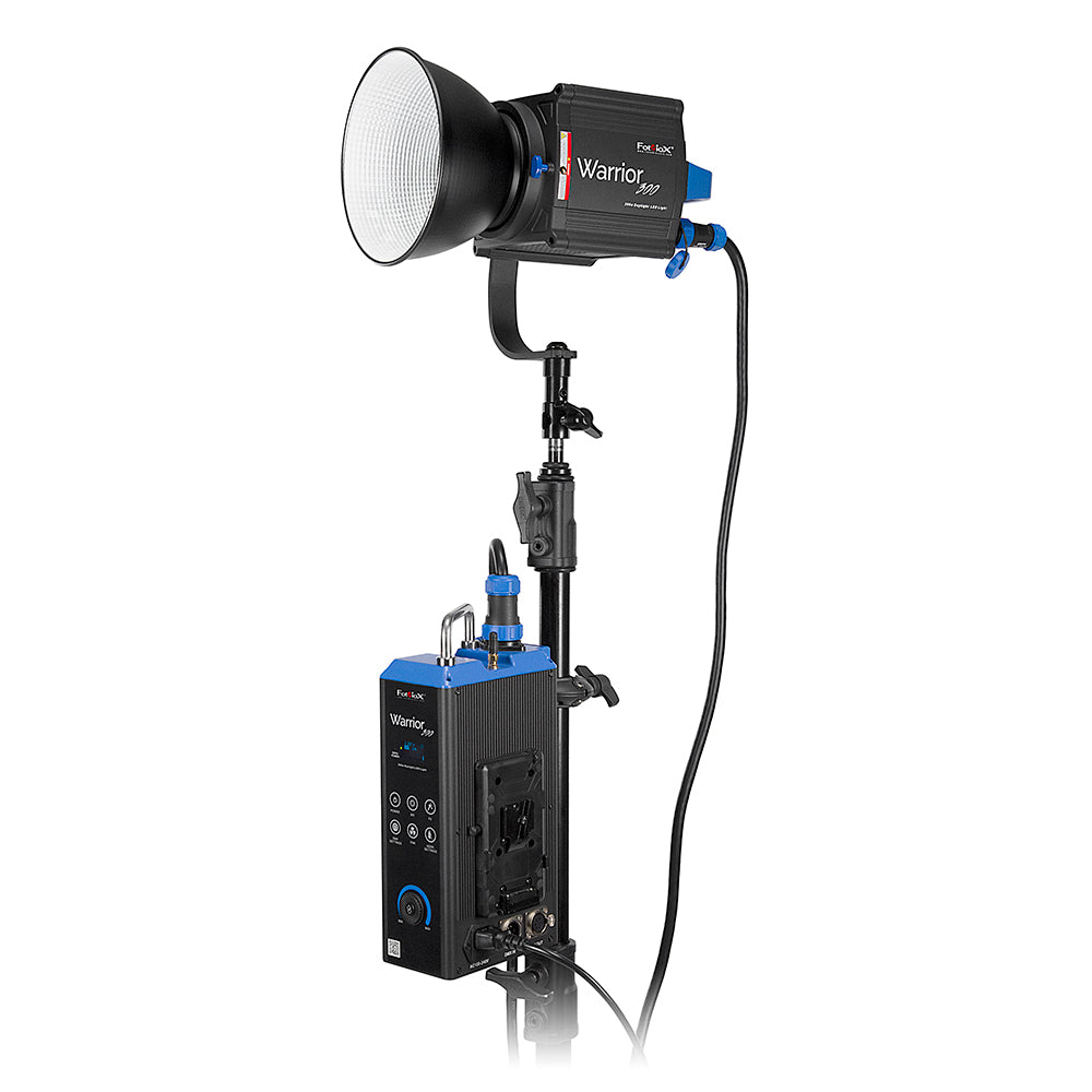 Fotodiox Pro Warrior 300 Daylight LED Light Kit - High-Intensity Daylight Color (5600k) LED Light Kit, 5600k Light for Still and Video