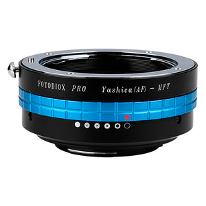 Fotodiox Pro Lens Mount Adapter - Yashica 230 AF SLR Lens to Micro Four Thirds (MFT, M4/3) Mount Mirrorless Camera Body, with Built-In Aperture Control Dial
