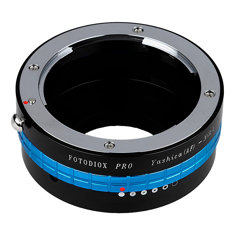 Fotodiox Pro Lens Adapter with Built-In Aperture Control Dial - Compatible with Yashica 230 AF SLR Lenses to Nikon 1-Series Mirrorless Cameras