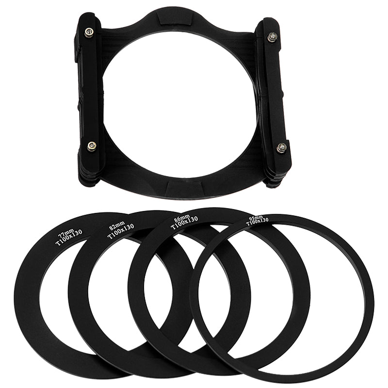 Fotodiox Pro 100mm Filter Holder and Lens Adapter Ring - Compatible with Fotodiox Pro 100x135mm Filters and Cokin Z-Pro (Large) Series Filters