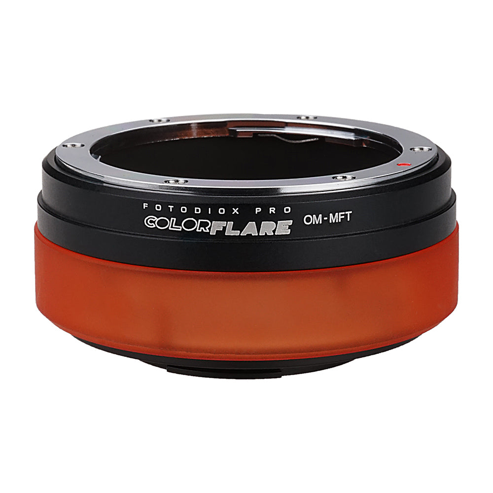 ArtFX ColorFlare Adapter for Olympus Zuiko (OM) 35mm SLR Lens to Micro Four Thirds (MFT, M4/3) Mount Mirrorless Camera Body- Light Leak / Flare Inducing Adapter from Fotodiox Pro **Clearance**