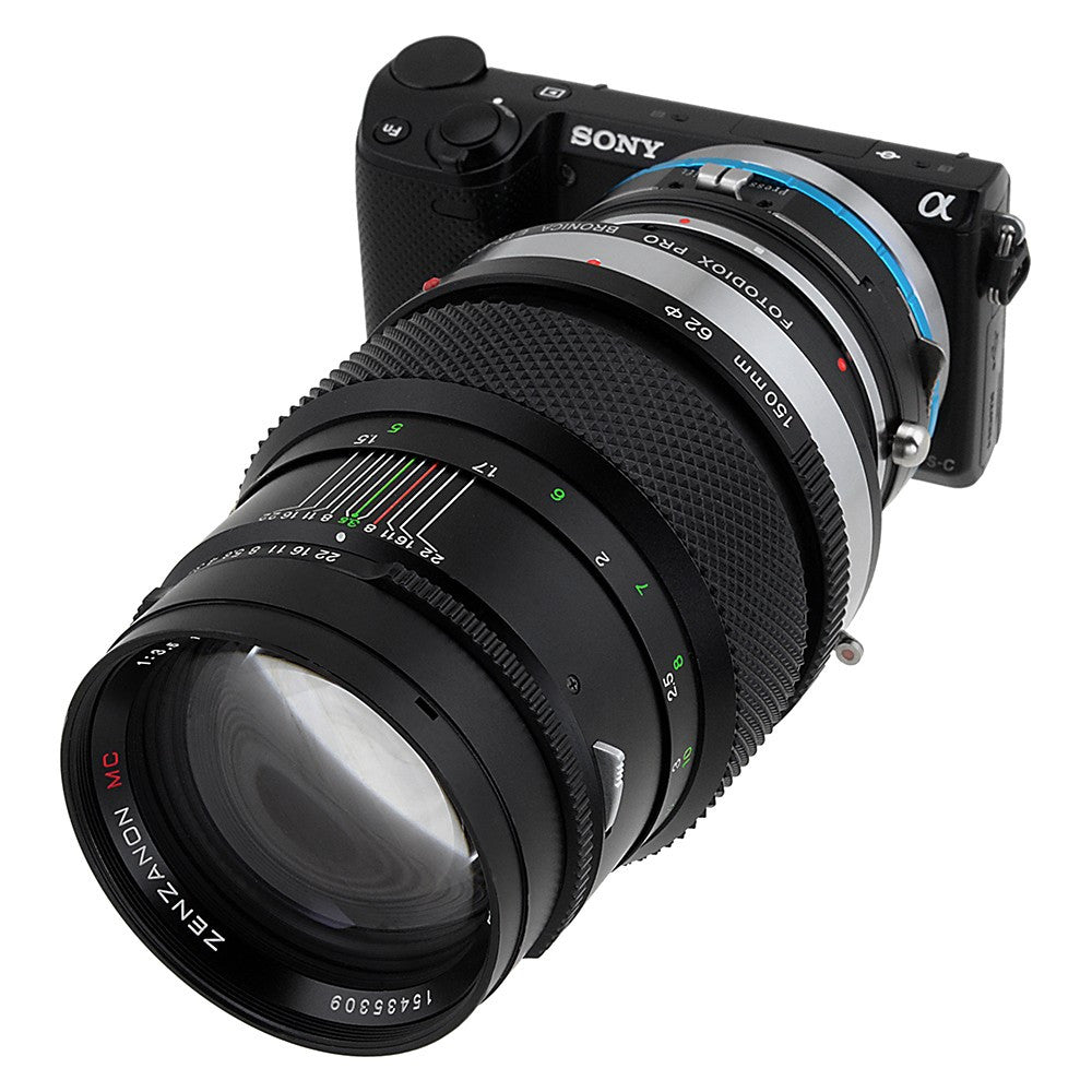 Fotodiox Pro Shift  Lens Mount Adapter - Bronica ETR Mount SLR Lenses to Sony Alpha E-Mount Mirrorless Camera Body