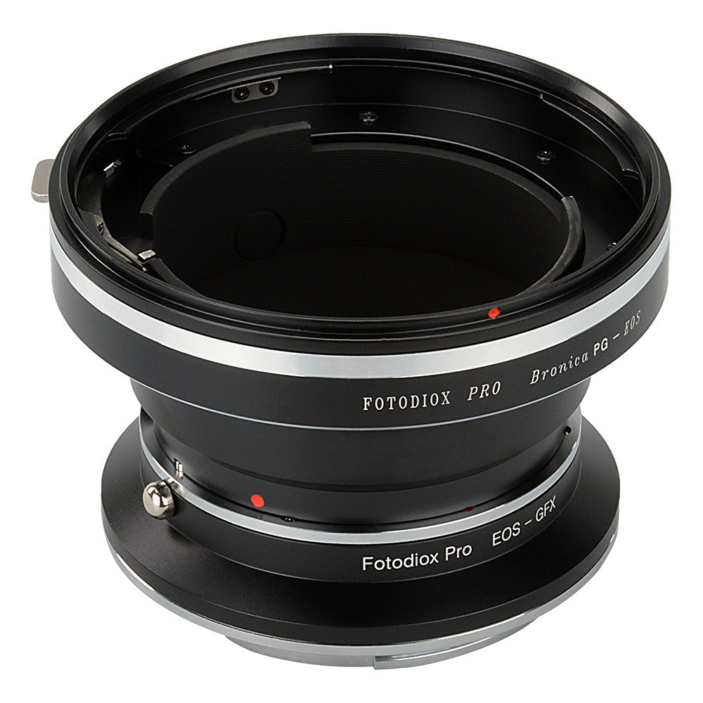 Fotodiox Pro Lens Mount Double Adapter, Bronica GS-1 (PG) Mount SLR and Canon EOS (EF / EF-S) D/SLR Lenses to Fujifilm G-Mount GFX Mirrorless Digital Camera Systems (such as GFX 50S and more)