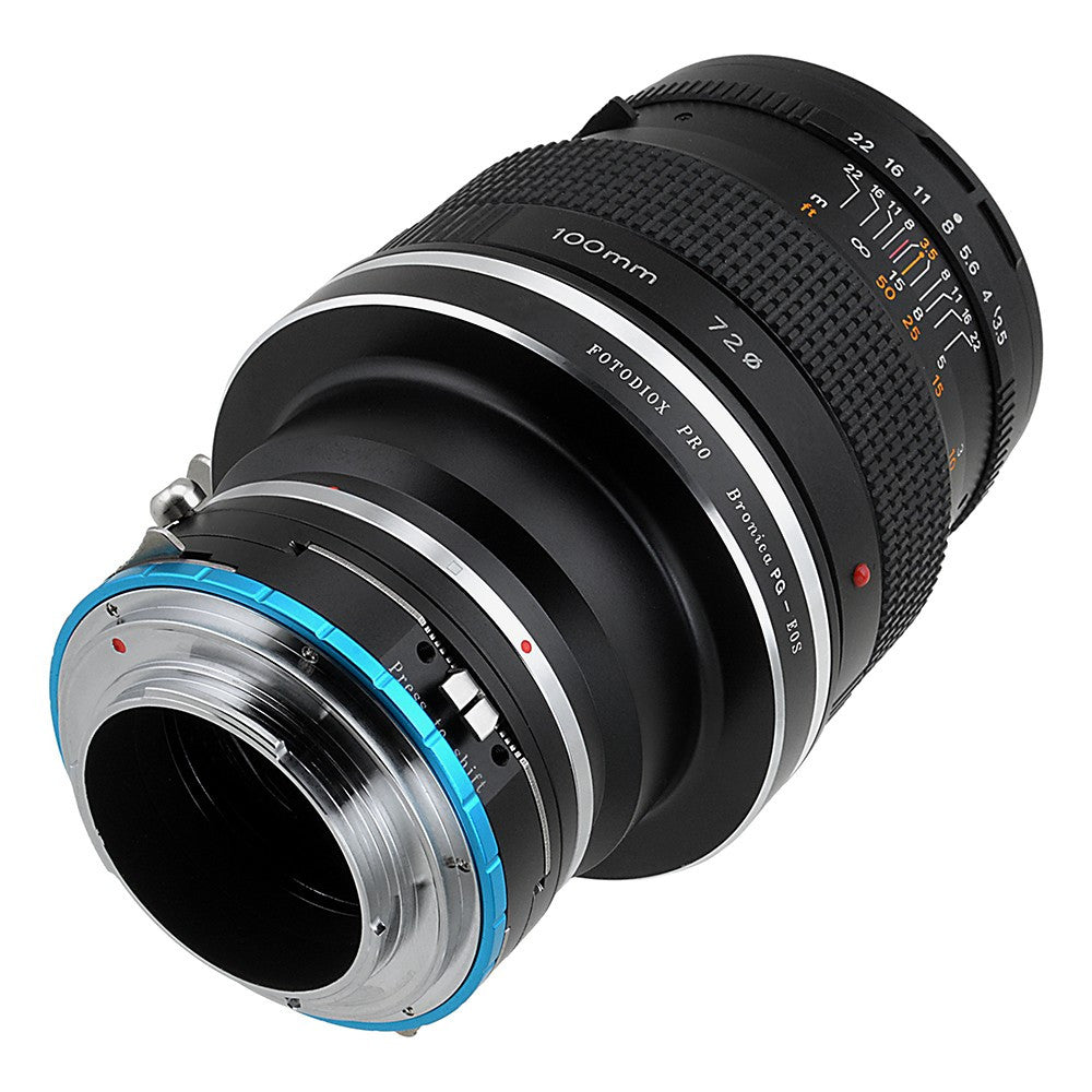 Fotodiox Pro Lens Mount Shift Adapter - Bronica GS-1 (PG) Mount SLR Lens to Sony Alpha E-Mount Mirrorless Camera Body