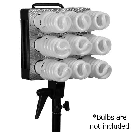 Fotodiox C-900 Cool Light - 9 Bulb Light Fixture for Compact Flourescent Energy Saving Bulbs* (w/ Softbox Mounting Holes)