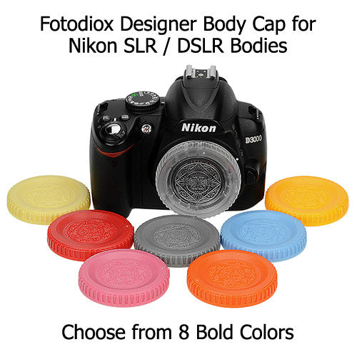 Fotodiox Designer Yellow Body Cap for All Nikon F SLR/DSLR Cameras