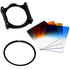 Fotodiox Pro 100mm Filter System Kit: 100mm Filter Holder, 4x 100mm Graduated Filters & Lens Adapter Ring - Compatible with Fotodiox Pro 100x135mm Filters and Cokin Z-Pro (L) Series Filters