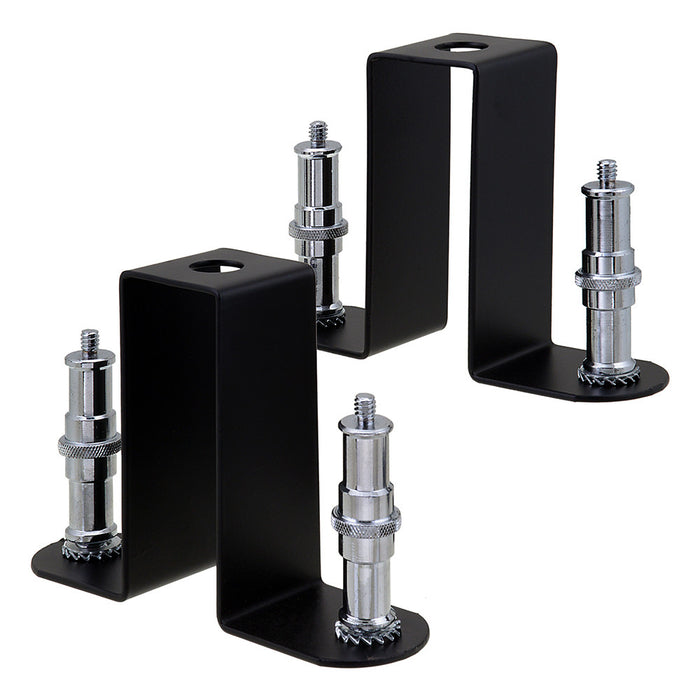 Fotodiox Triple Background Support Bar Set - Triple Bar Holder Brackets for Studio Backdrop Systems