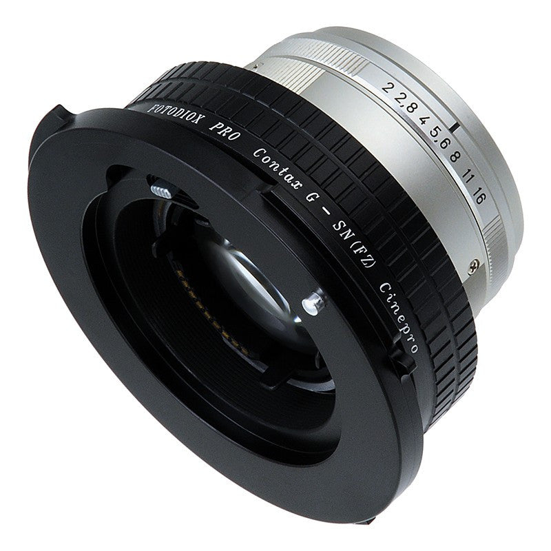 Fotodiox Pro Lens Adapter - Compatible with Contax G Rangefinder Lenses to Sony CineAlta FZ-Mount Cameras