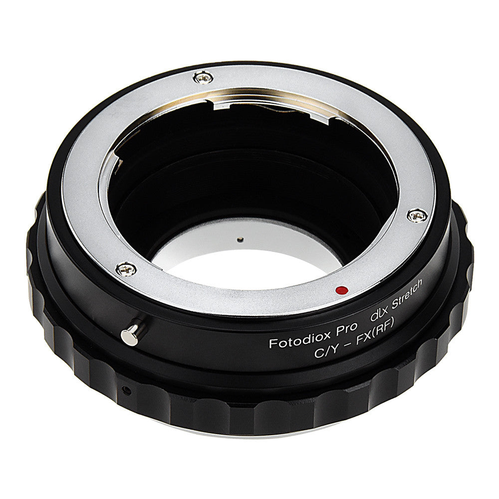 Fotodiox DLX Stretch Lens Mount Adapter - Contax/Yashica (CY) SLR Lens to Fujifilm Fuji X-Series Mirrorless Camera Body with Macro Focusing Helicoid and Magnetic Drop-In Filters
