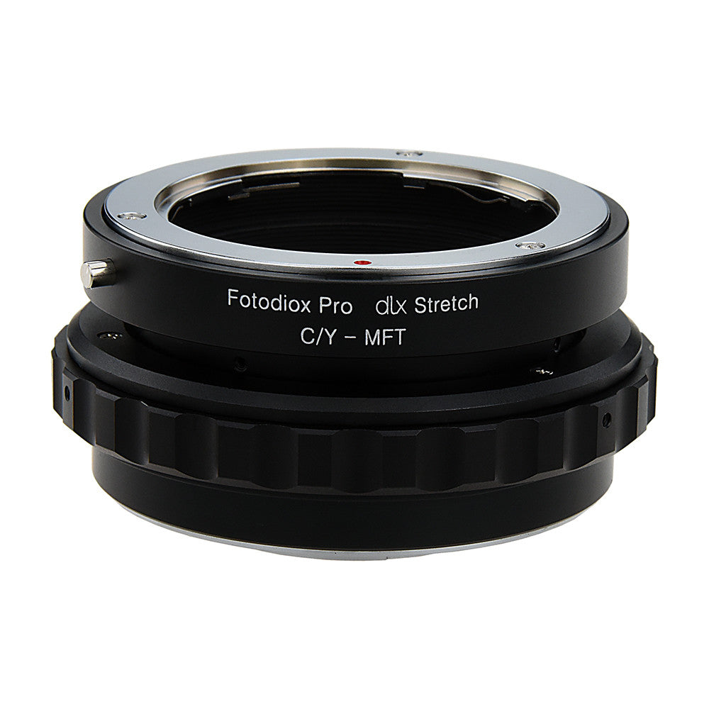 Fotodiox DLX Stretch Lens Mount Adapter - Contax/Yashica (CY) SLR Lens to Micro Four Thirds (MFT, M4/3) Mount Mirrorless Camera Body with Macro Focusing Helicoid and Magnetic Drop-In Filters