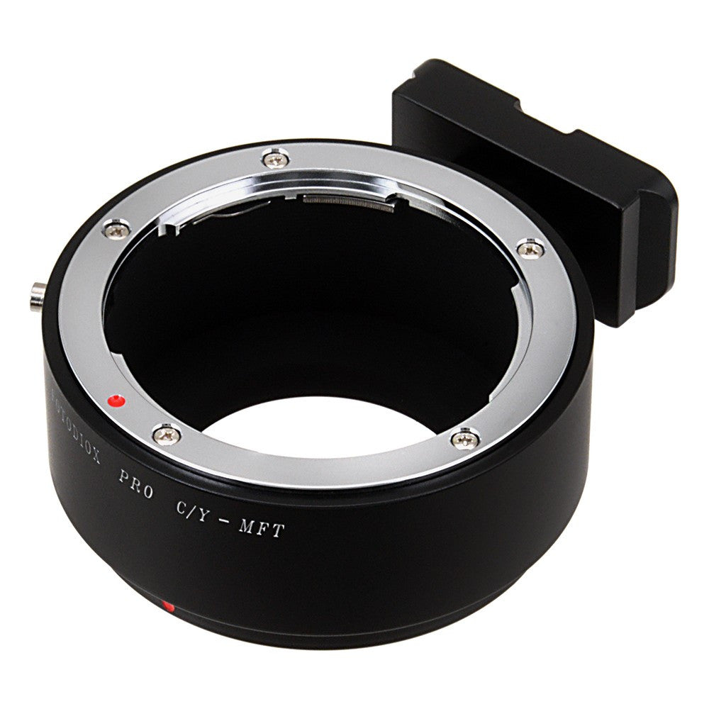 Fotodiox Pro Lens Mount Adapter - Contax/Yashica (CY) SLR Lens to Micro Four Thirds (MFT, M4/3) Mount Mirrorless Camera Body