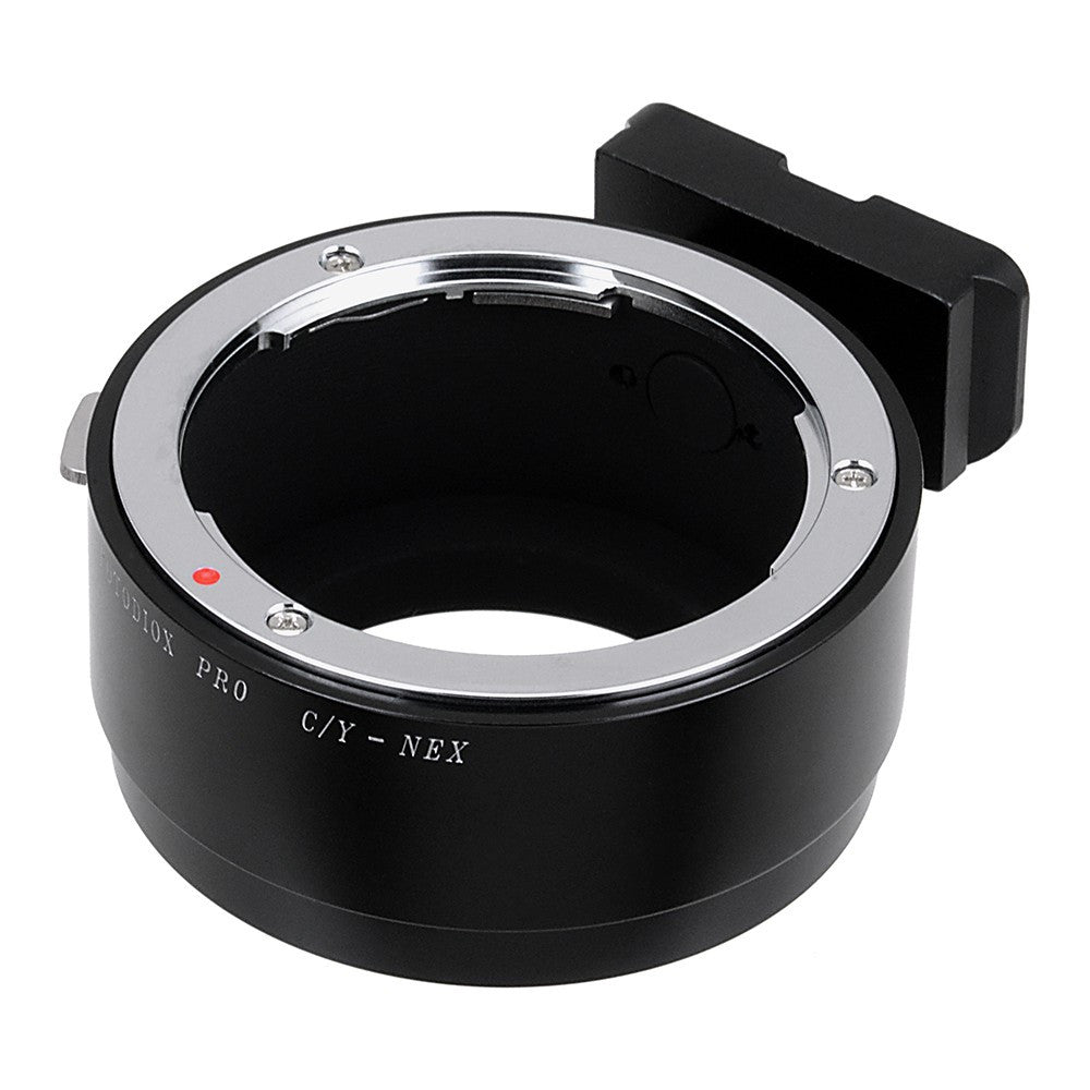 Fotodiox Pro Lens Mount Adapter - Contax/Yashica (CY) SLR Lens to Sony Alpha E-Mount Mirrorless Camera Body