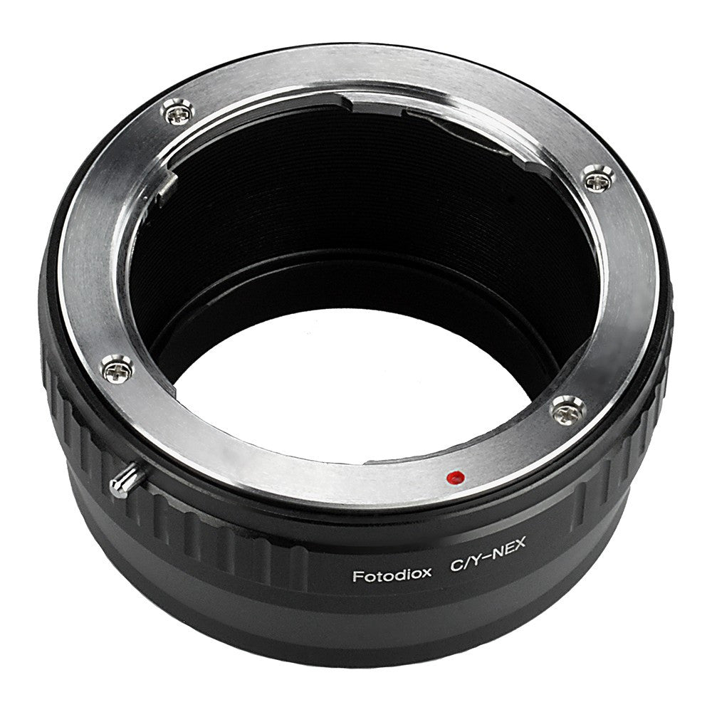 Fotodiox Lens Mount Adapter - Contax/Yashica (CY) SLR Lens to Sony Alpha  E-Mount Mirrorless Camera Body