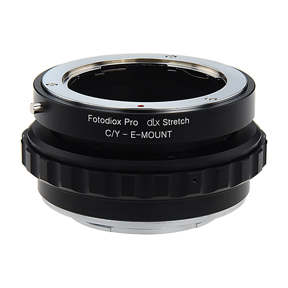 Fotodiox DLX Stretch Lens Mount Adapter - Contax/Yashica (CY) SLR Lens to Sony Alpha E-Mount Mirrorless Camera Body with Macro Focusing Helicoid and Magnetic Drop-In Filters