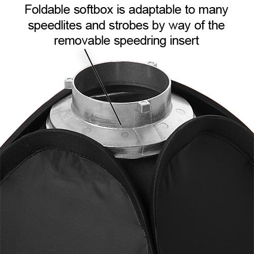 Godox 24x24/60cmx60cm Portable Collapsible Softbox Kit for Camera  Photography Studio Flash fit Bowens Elinchrom Mount