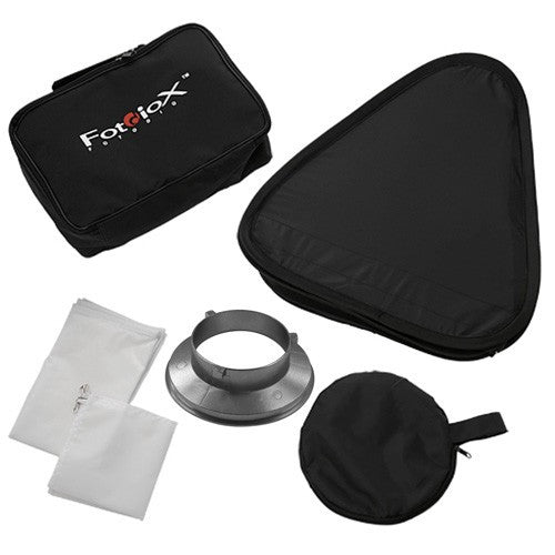Fotodiox Pro Foldable Softbox PLUS Grid (Eggcrate) with Silver Reflective Interior with Double Diffusion Panels