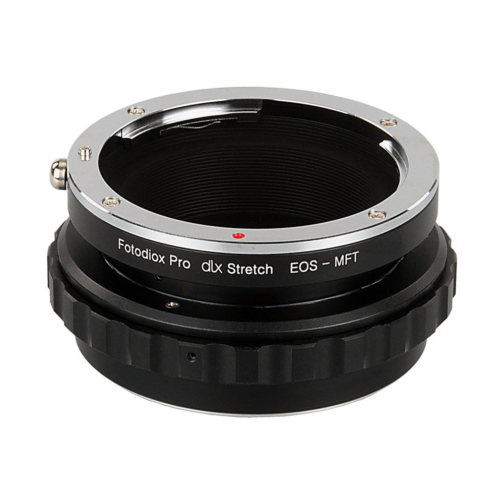 Fotodiox DLX Stretch Lens Mount Adapter - Canon EOS (EF / EF-S) D/SLR Lens to Micro Four Thirds (MFT, M4/3) Mount Mirrorless Camera Body with Macro Focusing Helicoid and Magnetic Drop-In Filters