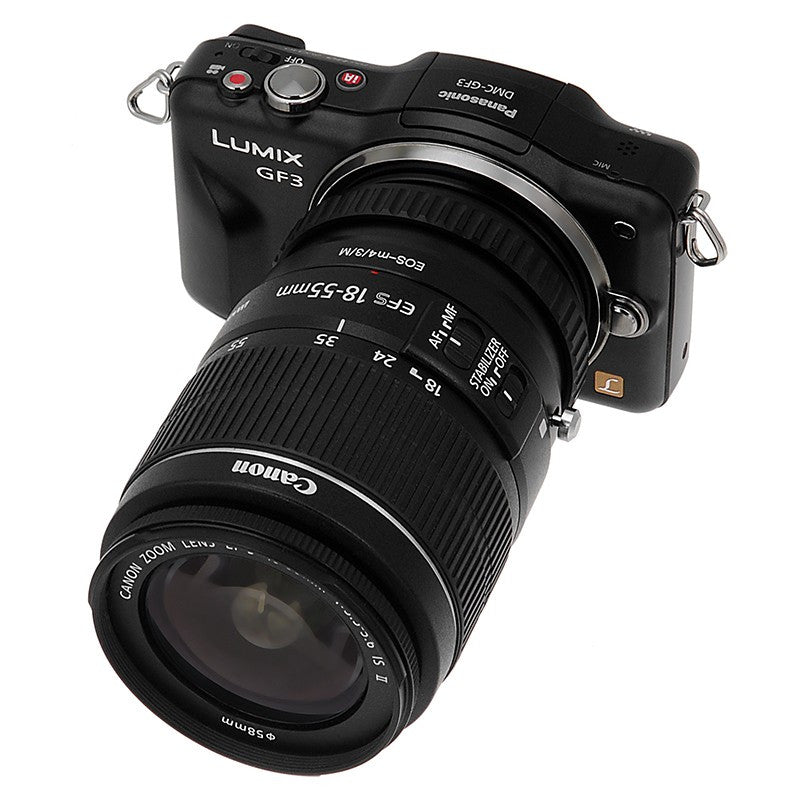 Fotodiox Lens Mount Macro Adapter Canon EOS (EF EF-S) D/SLR Lens to Micro Four Thirds (MFT, M4/3) Mount Mirrorless Camera Body for Variable Close