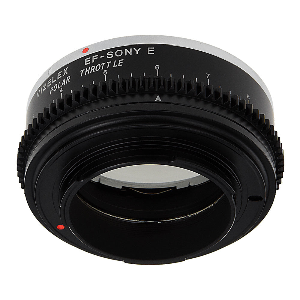Vizelex Polar Throttle Lens Mount Adapter - Canon EOS (EF / EF-S) D/SLR Lens to Sony Alpha E-Mount Mirrorless Camera Body with Built-In Circular Polarizing Filter