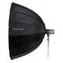 Fotodiox Deep EZ-Pro Parabolic Softbox with Novatron Speedring for Novatron FC-Series, M-Series, and Compatible - Quick Collapsible Softbox with Silver Reflective Interior with Double Diffusion Panels