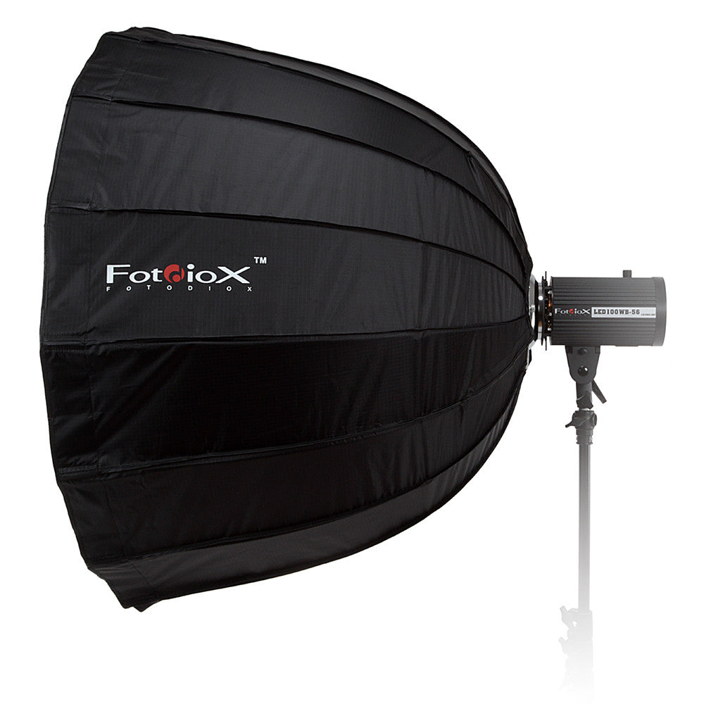 Fotodiox Deep EZ-Pro Parabolic Softbox with Balcar Speedring for Balcar and Flashpoint I Stobes - Quick Collapsible Softbox with Silver Reflective Interior with Double Diffusion Panels