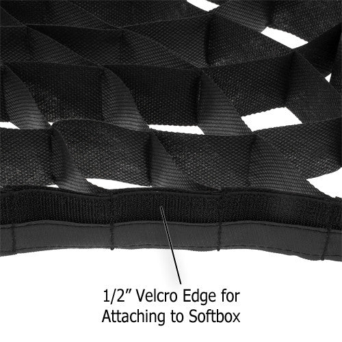 Fotodiox Pro Eggcrate Grid for Softbox - Fits Pro Studio Solutions EZ-Pro and Fotodiox Pro Standard Softboxes - 50 Degree Grid (2x2x1.5" Openings)