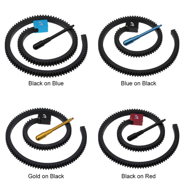 Fotodiox Follow Focus Elite Handle - Black Handle / Blue Belt Grip