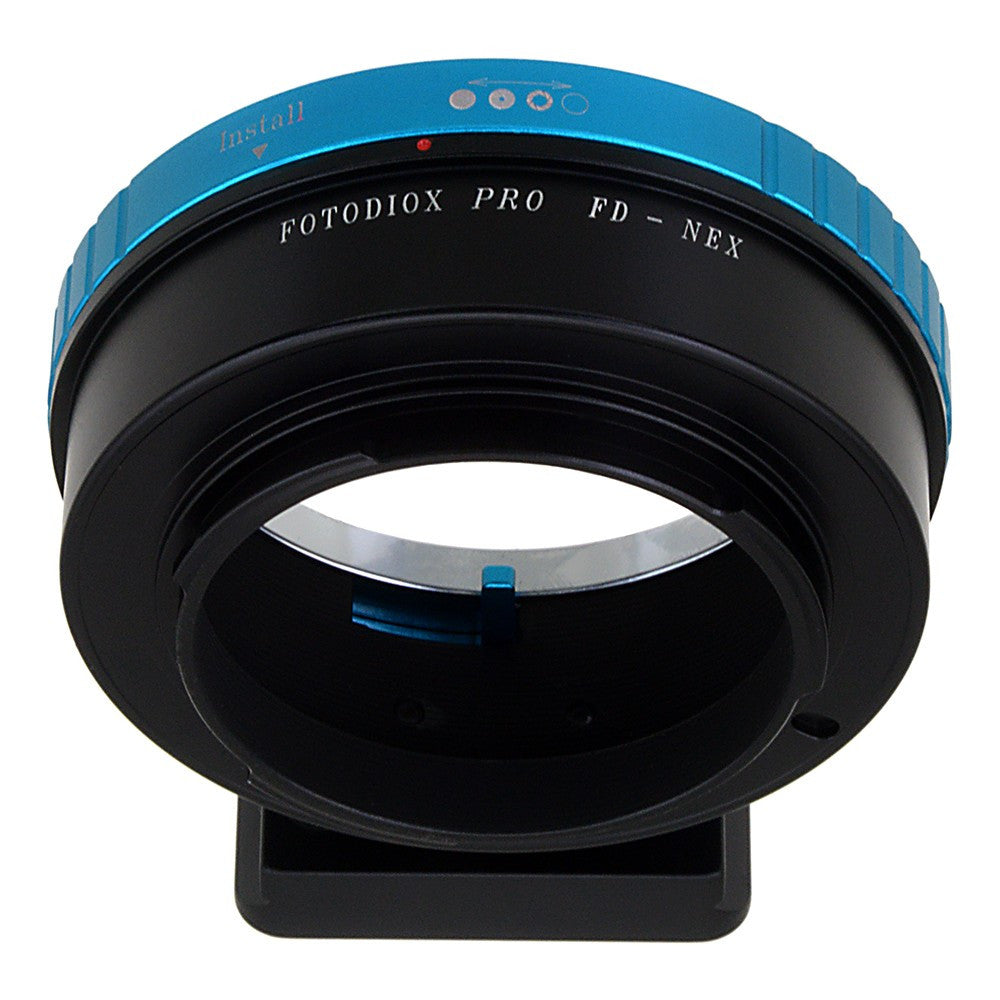 Fotodiox Pro Lens Mount Adapter - Canon FD & FL 35mm SLR lens to Sony Alpha E-Mount Mirrorless Camera Body with Built-In Aperture Control Dial