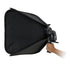 Fotodiox Pro Foldable Softbox with Handled Flash / Speedlight Bracket for both Speedlights and Bowens Mount Light Modifiers