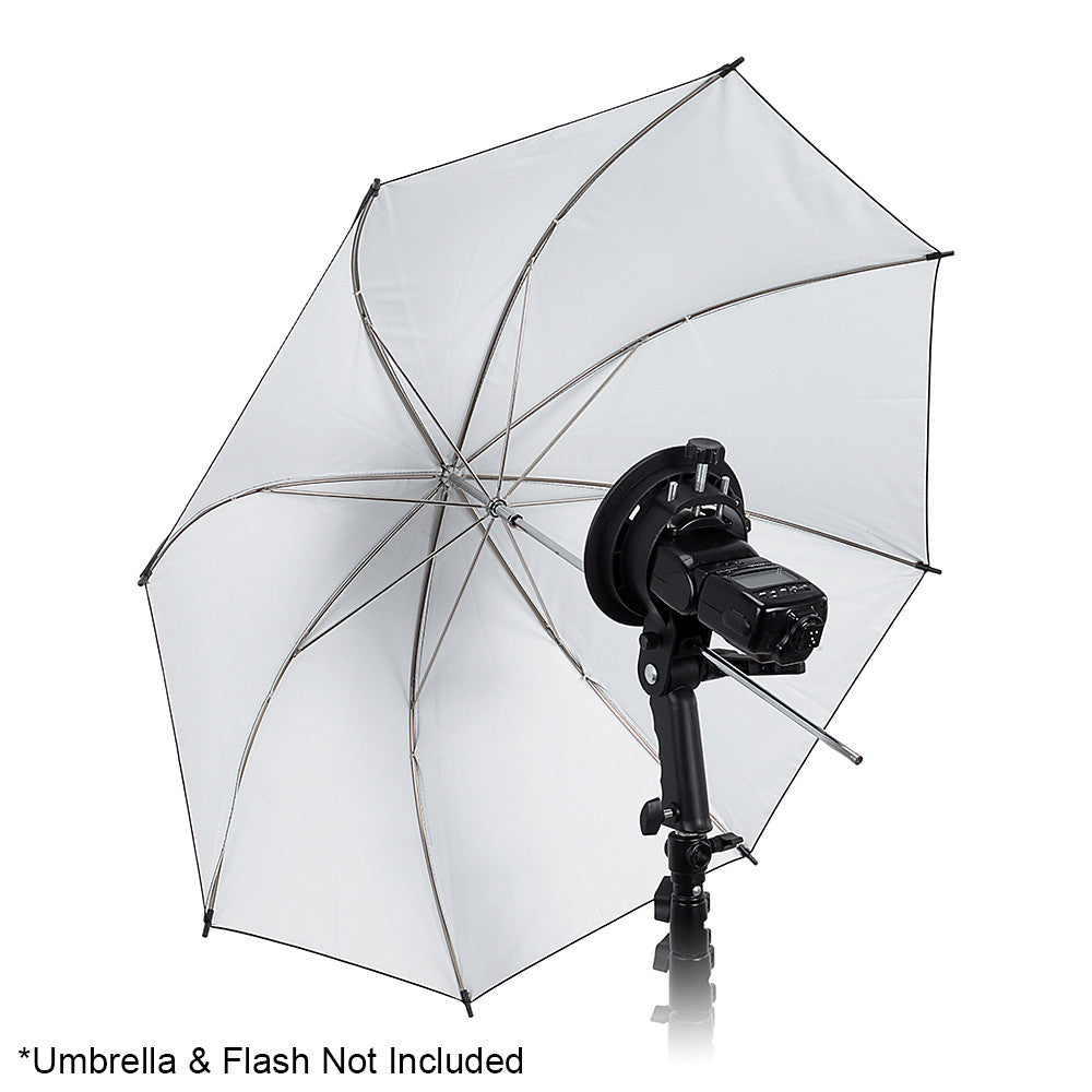 Fotodiox Pro Flash Bracket Holder with Handle for Speedlight Flash Guns and Bowen Mount Strobes - For Use with Reflectors, Softboxes, Snoots and Umbrellas