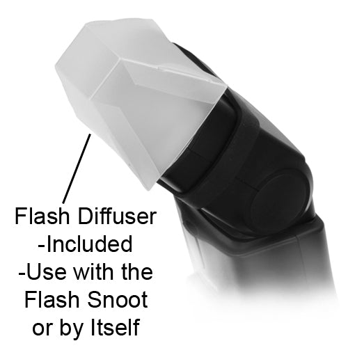 Fotodiox Flash Snoot with 10 Degree Grids for Speedlite Flash - Includ ...