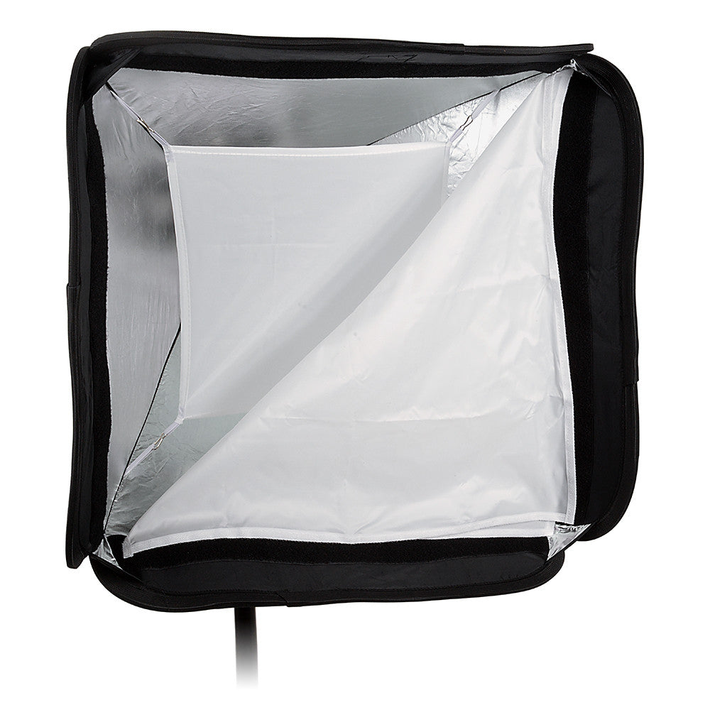 Fotodiox Pro Foldable Softbox with Handled Flash / Speedlight Bracket for both Speedlights and Bowens Mount Light Modifiers