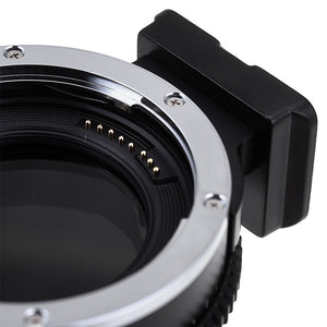 Vizelex ND Throttle Fusion Smart AF Lens Adapter - Canon EOS - EF (NOT EF-S) D/SLR Lens to Sony Alpha E-Mount Mirrorless Camera Body with Full Automated Functions and Built-In Variable ND Filter (2 to 8 Stops)