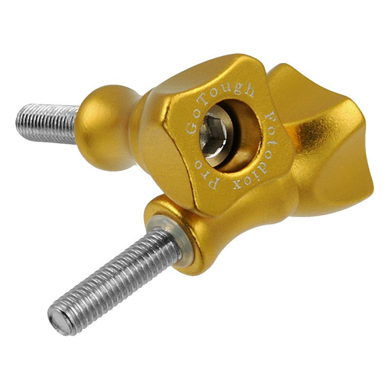 GoTough Short 25mm Gold Metal Thumbscrew for GoPro Cameras