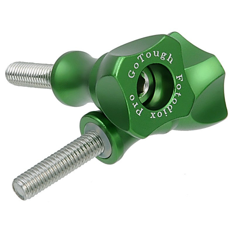 GoTough Short 25mm Green Metal Thumbscrew for GoPro Cameras